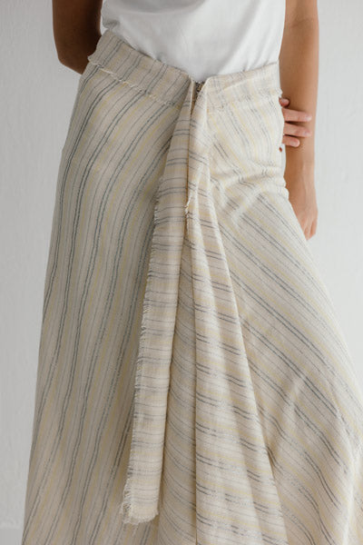 The Coastal Wrap Skirt Yellow