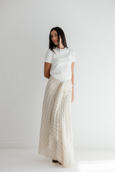 The Coastal Wrap Skirt Yellow