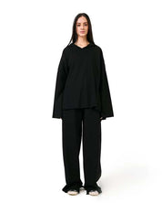 Slit Detail Sweatshirt - Black