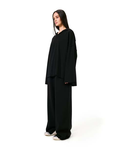 Slit Detail Sweatshirt - Black