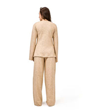 Comfort Fit Knit Pants - Biege