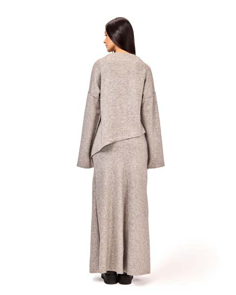 Knit Skirt - gray