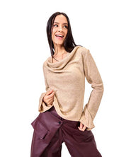 Leather skirt pants - Dark Red