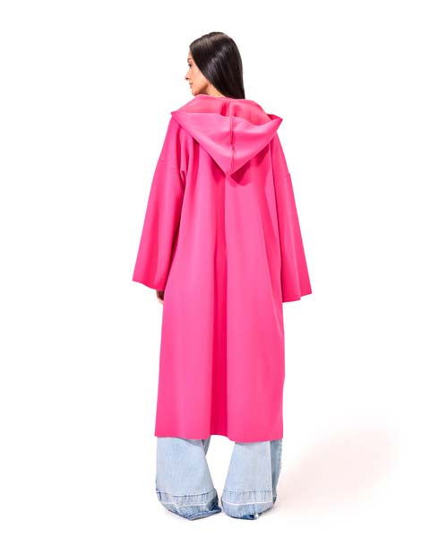 Asymmetrical Hoodies - Fushia