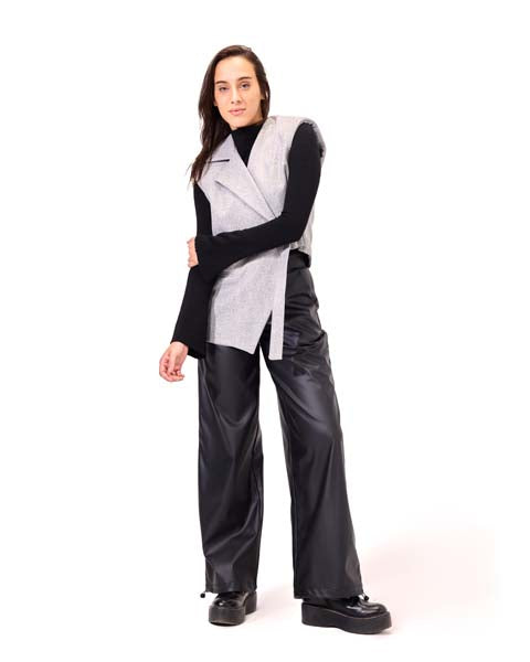 Asymmeteric Cut Blazer - Gray