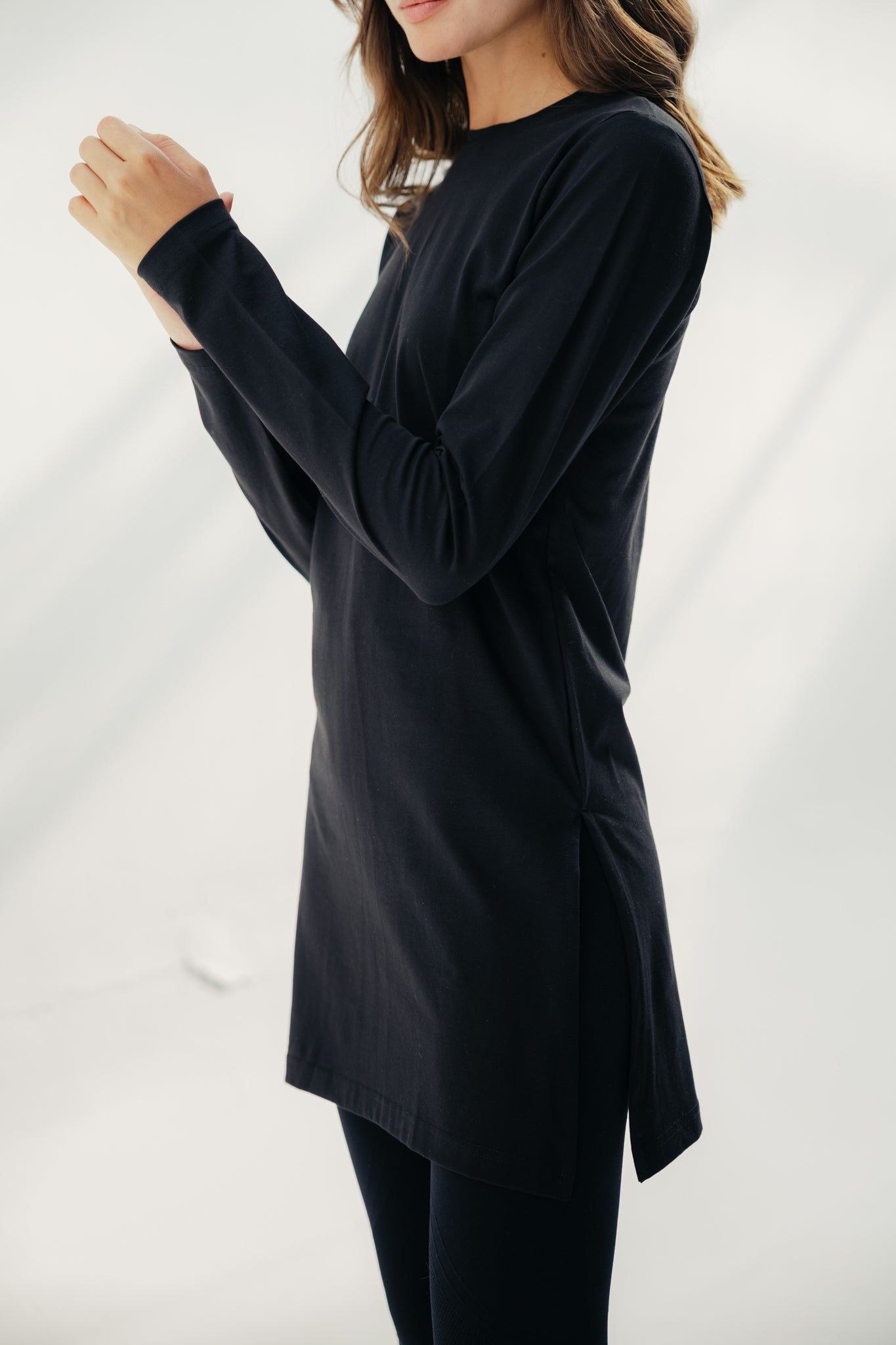 Core Extend Black Shirt ( Long )