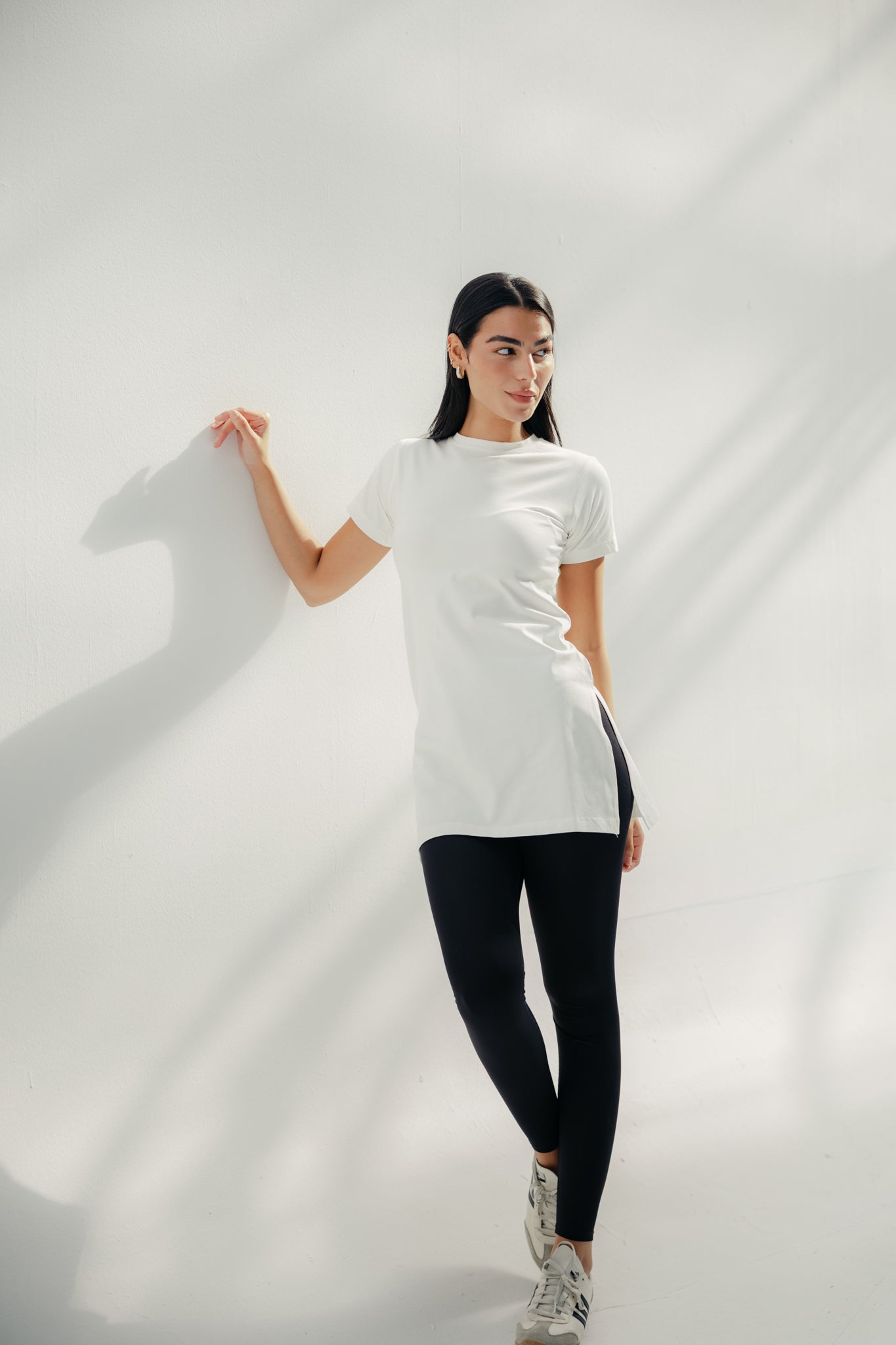 Core Extend White Shirt ( Half )