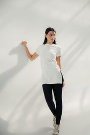 Core Extend White Shirt ( Half )