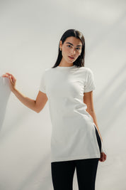 Core Extend White Shirt ( Half )
