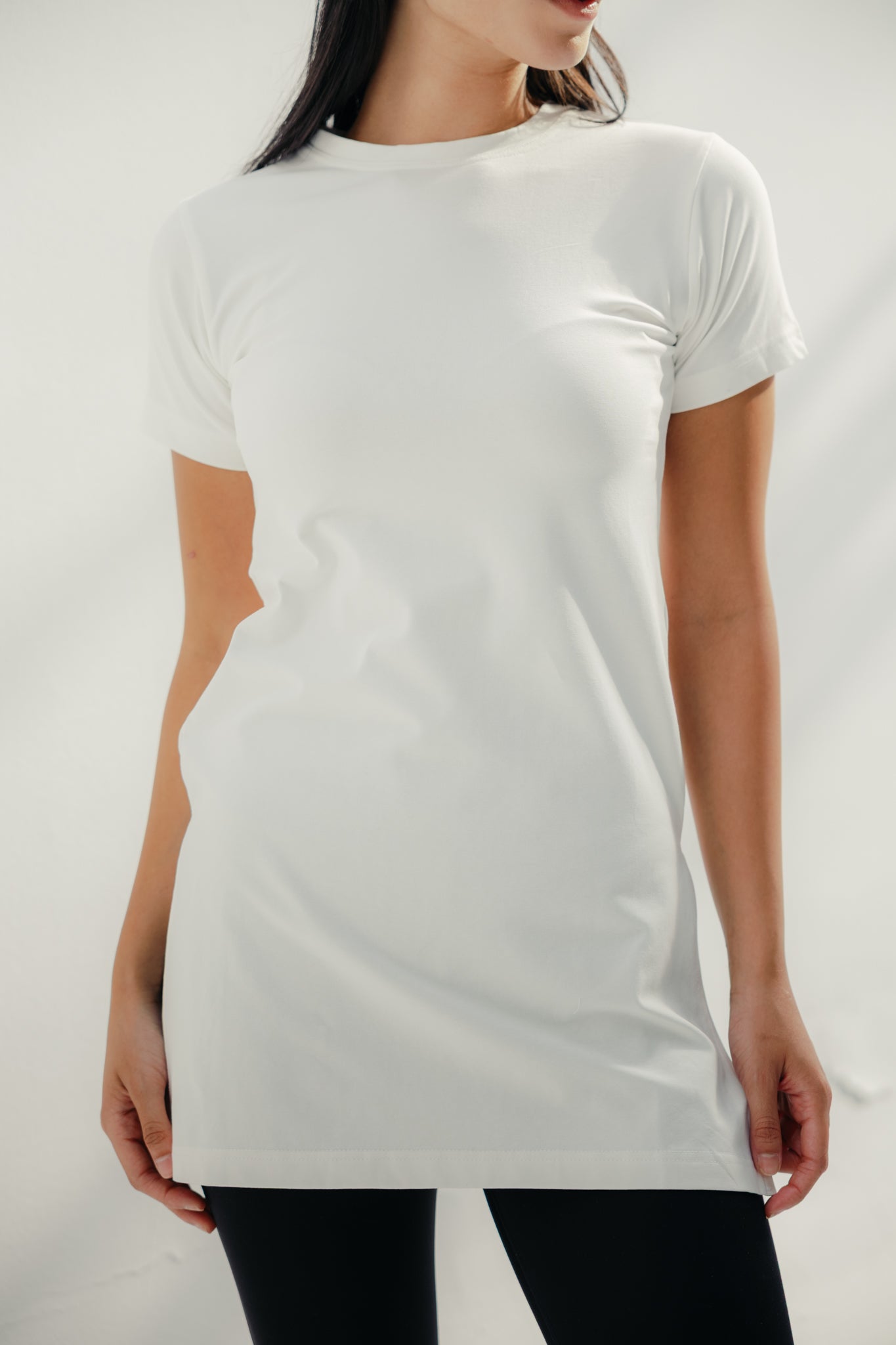 Core Extend White Shirt ( Half )