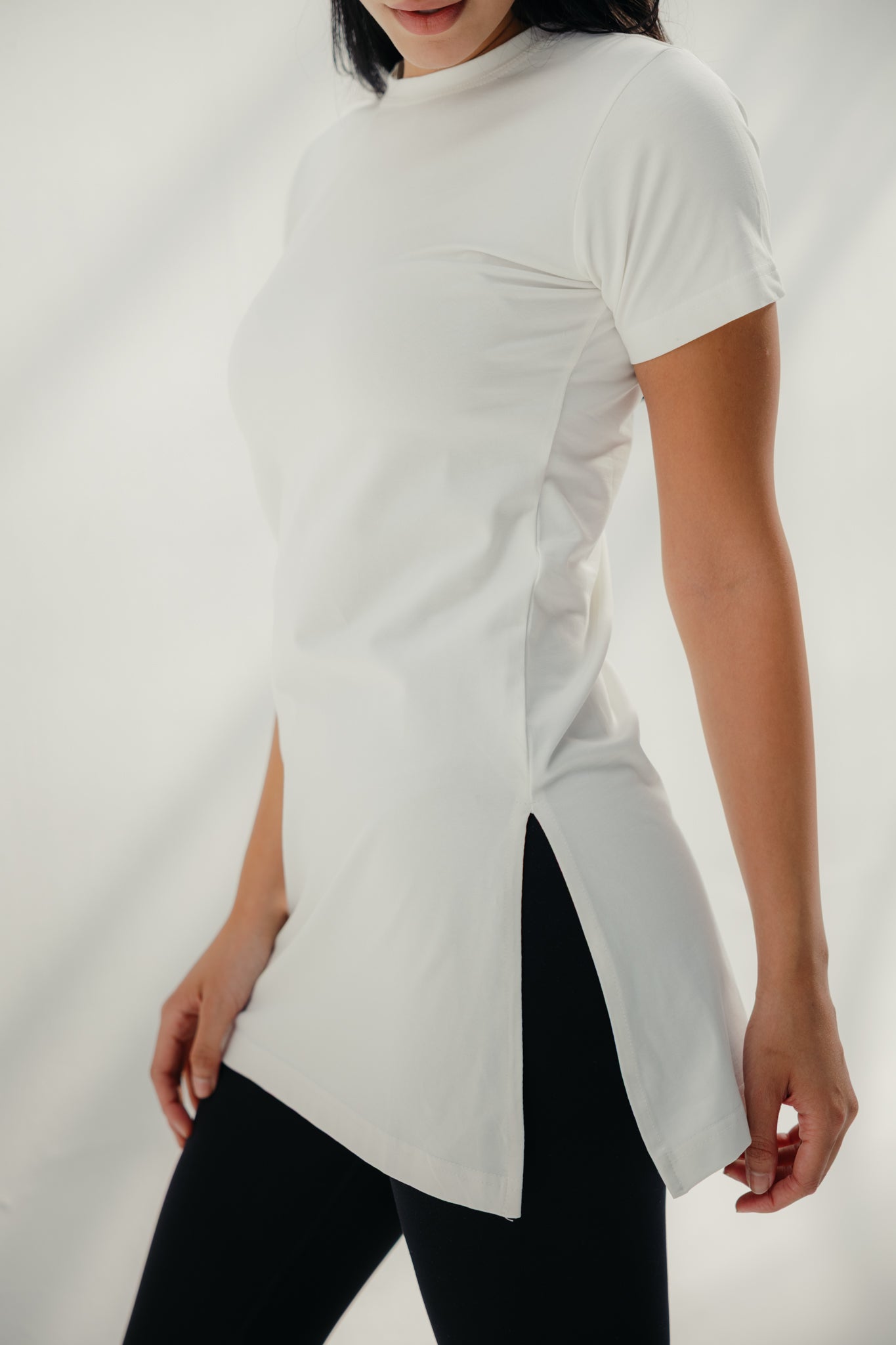 Core Extend White Shirt ( Half )