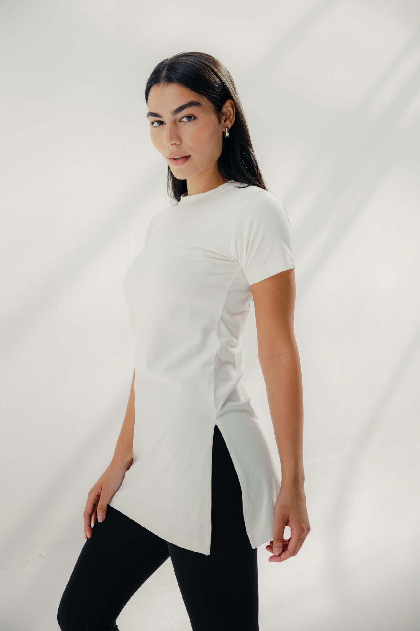 Core Extend White Shirt ( Half )