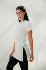 Core Extend White Shirt ( Half )