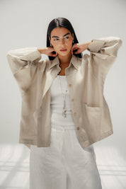 The summer trace chemise Beige