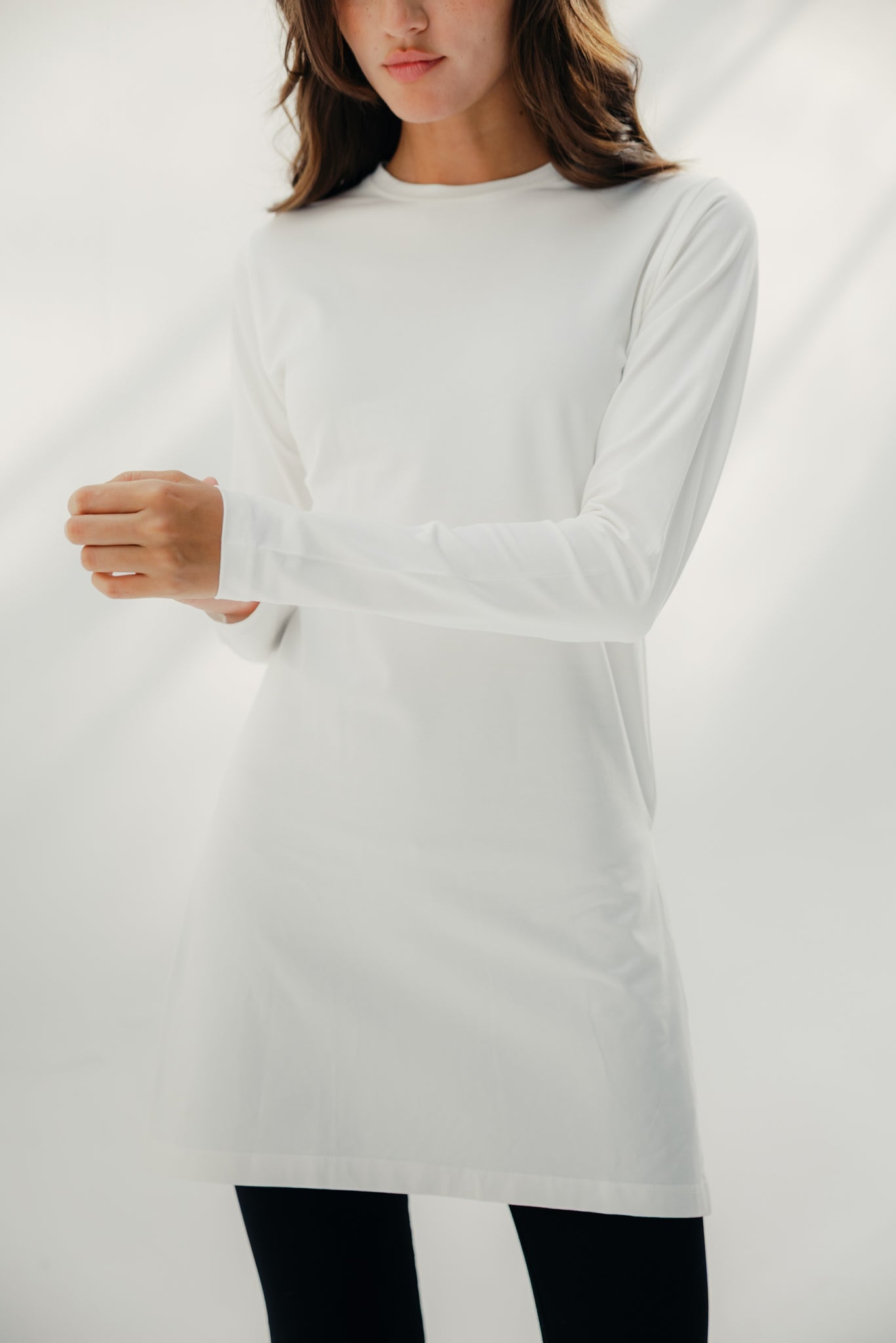 Core Extend White Shirt ( Long )