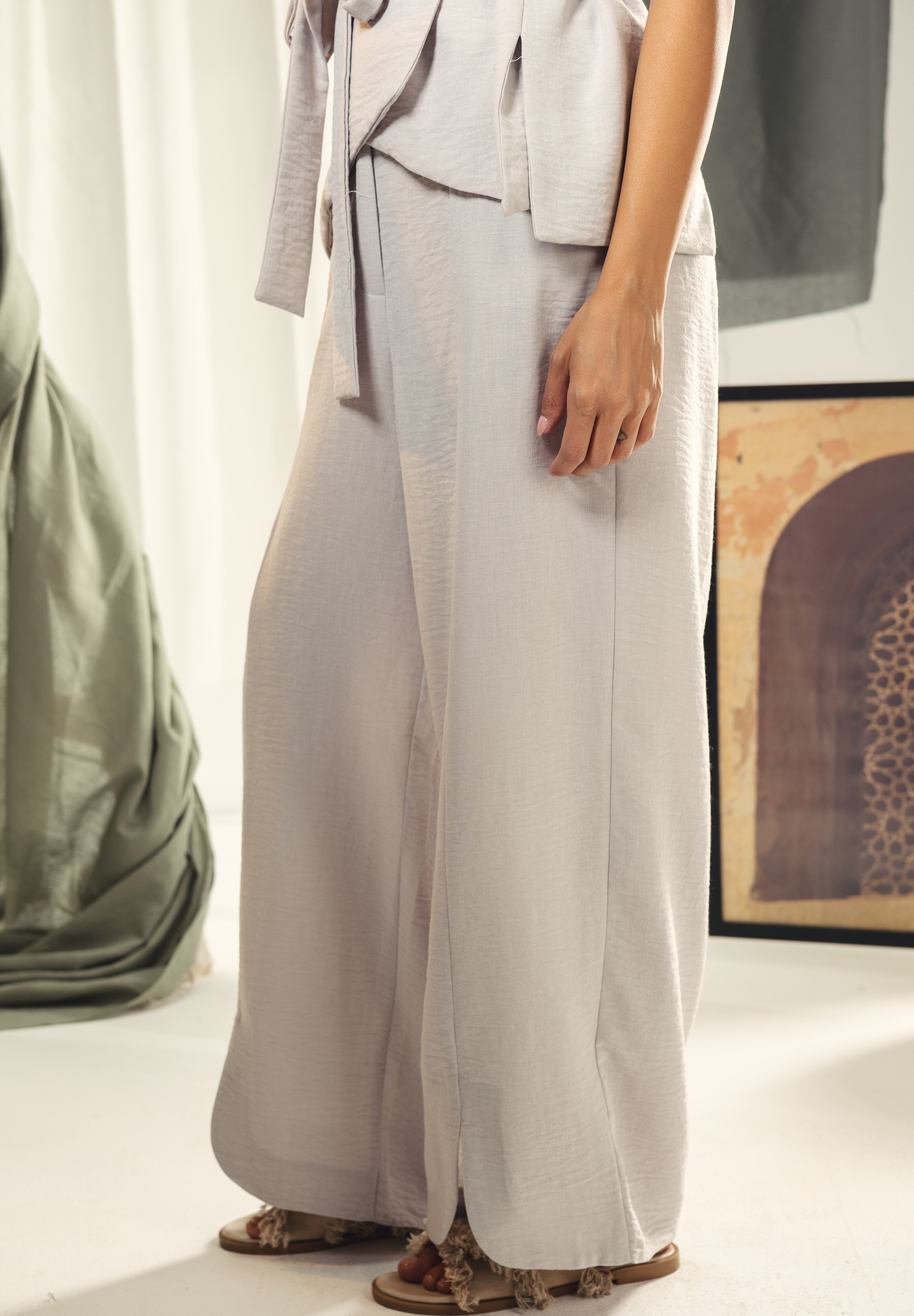 Straight leg pants Grey