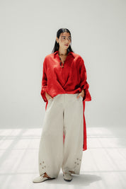 The faded light chemise Red