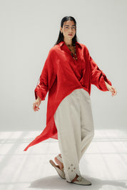 The faded light chemise Red