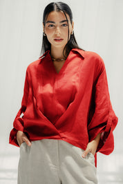 The faded light chemise Red