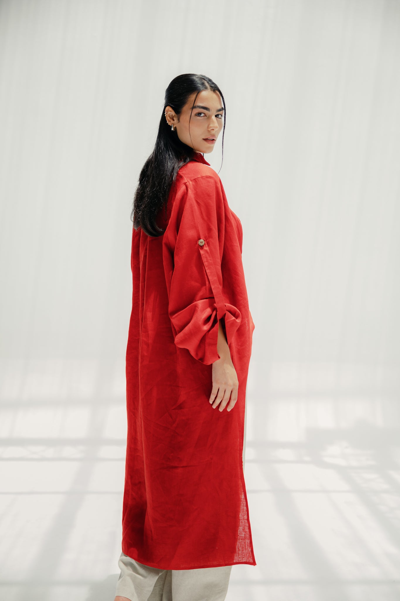 The faded light chemise Red