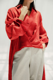 The faded light chemise Red