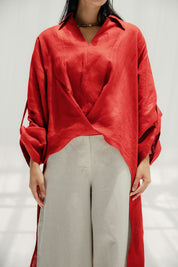 The faded light chemise Red