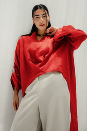 The faded light chemise Red