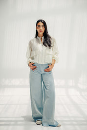 The sheer jacket  off white