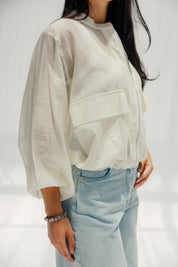 The sheer jacket  off white