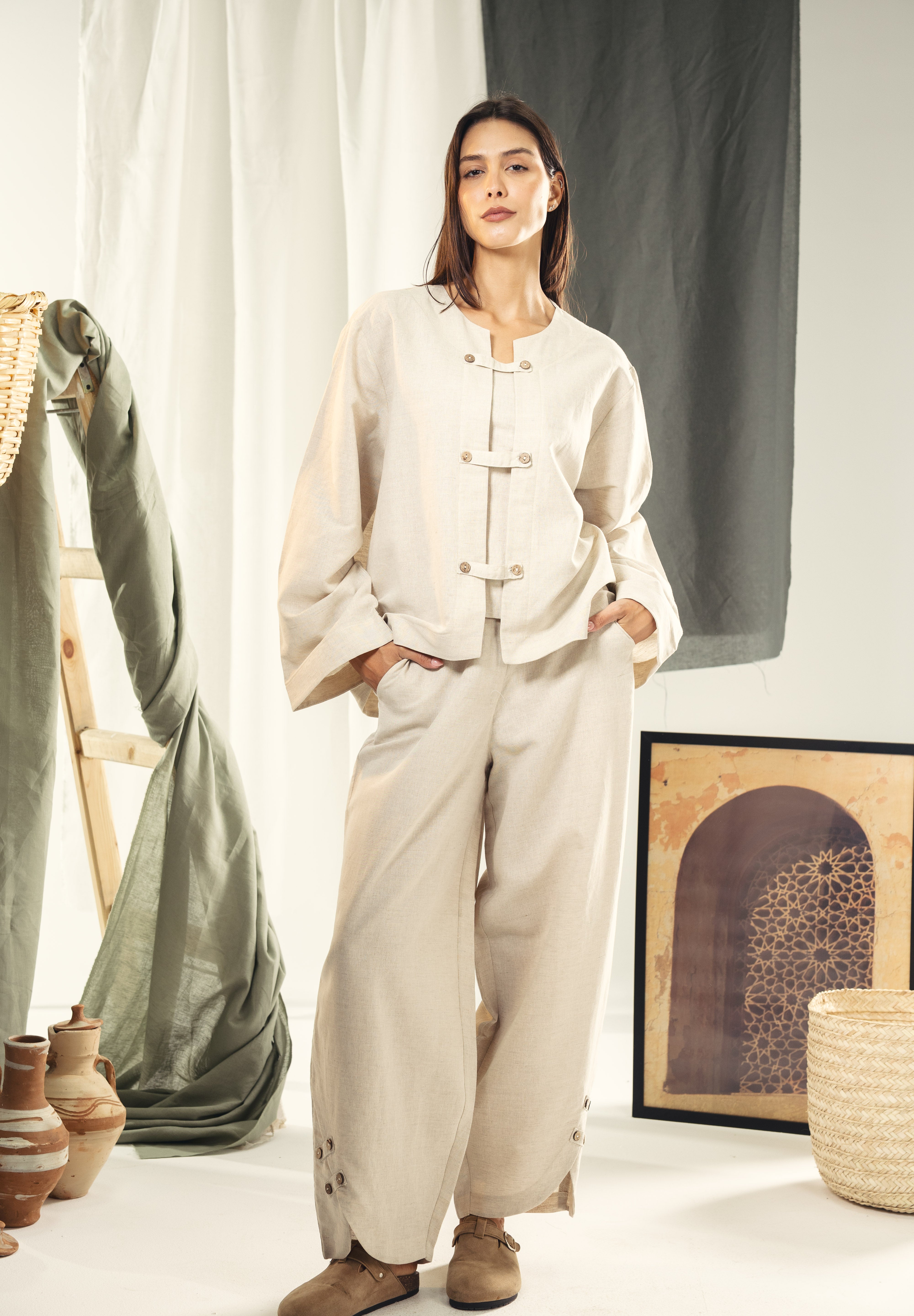 Chainees blouse Beige