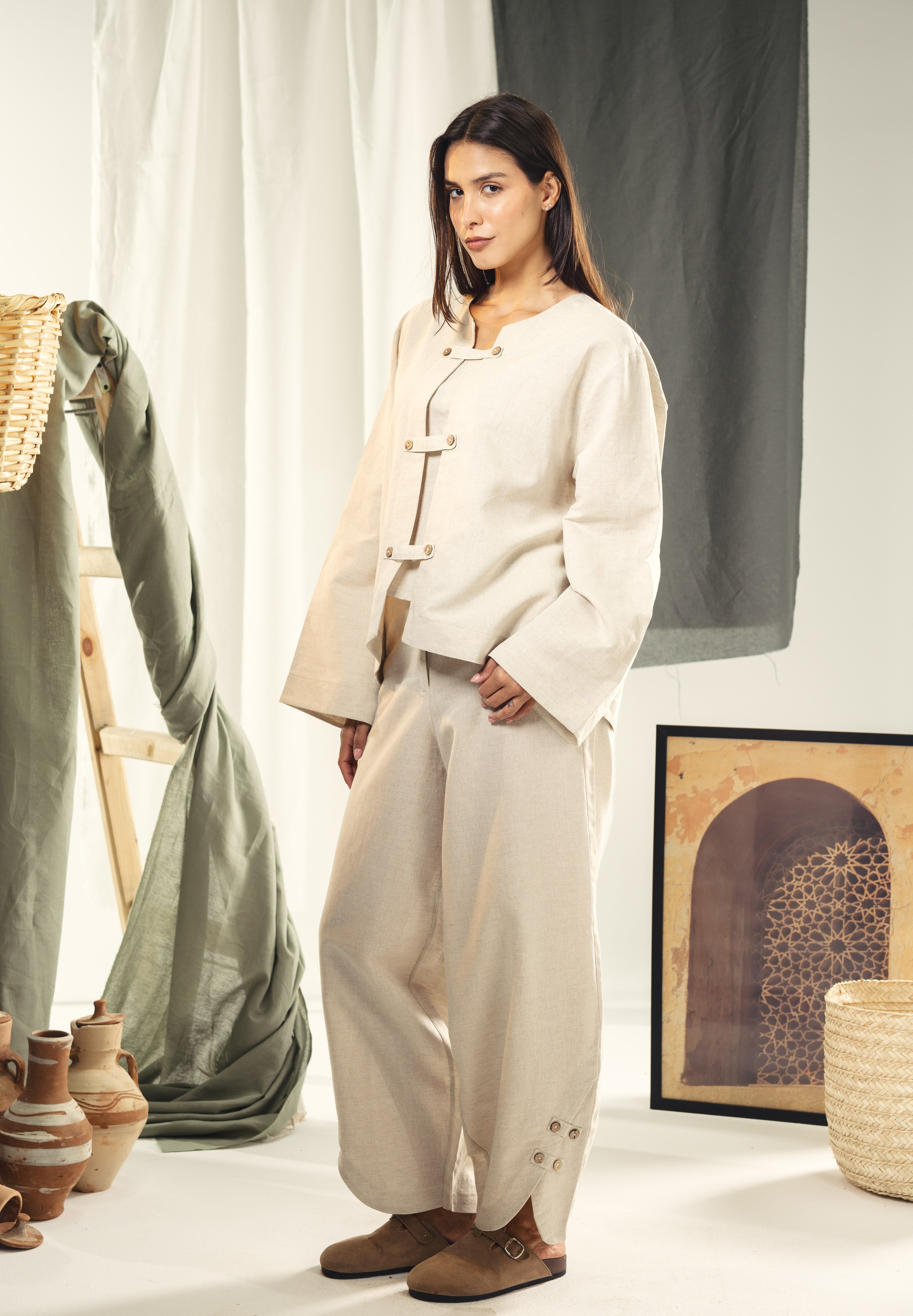 Chainees blouse Beige