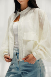 The sheer breeze jacket OFF WHITE