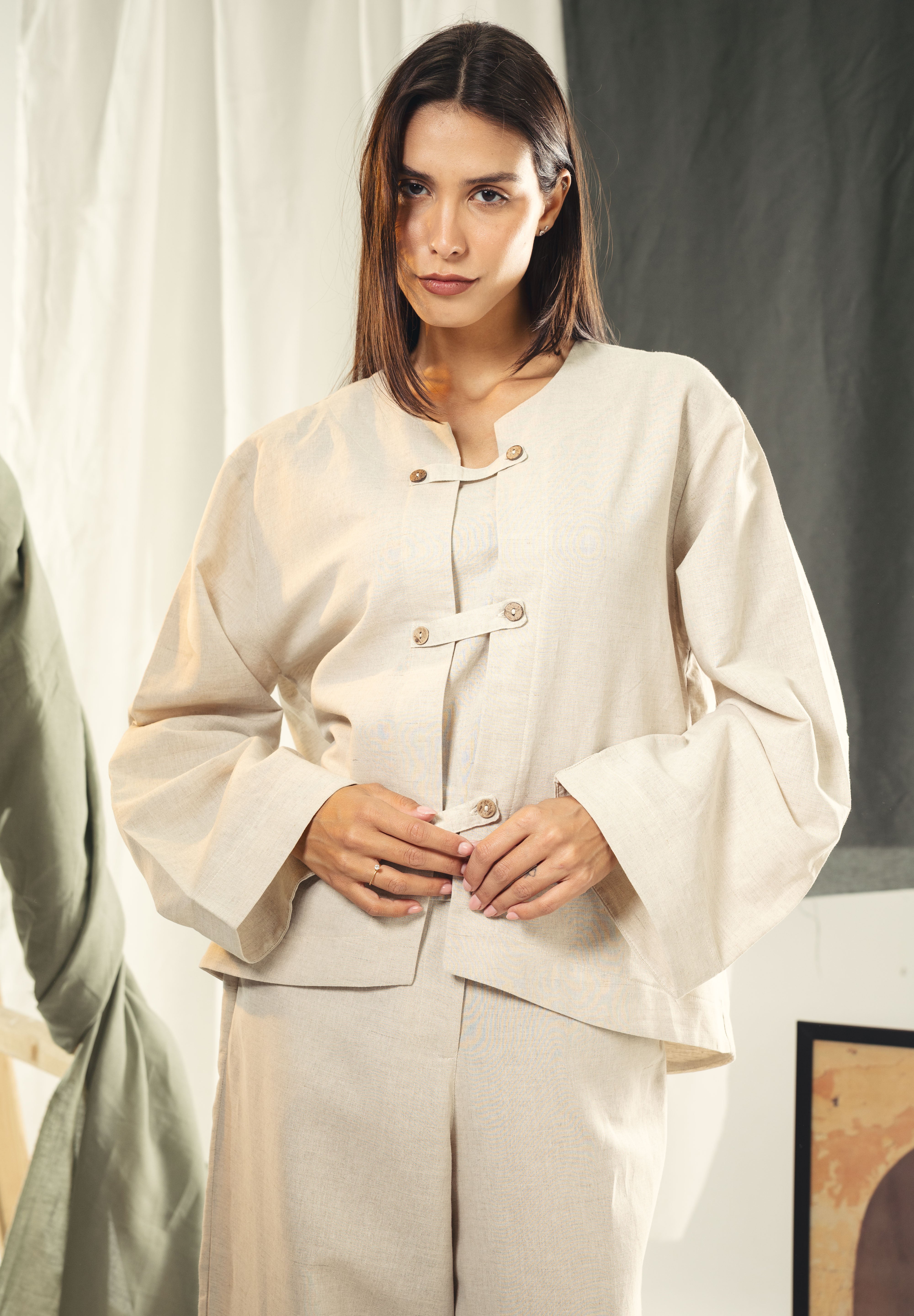 Chainees blouse Beige