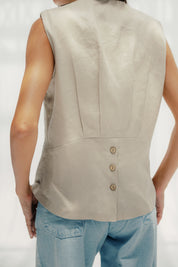 The Nova vest Beige