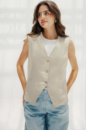 The Nova vest Beige