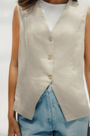 The Nova vest Beige