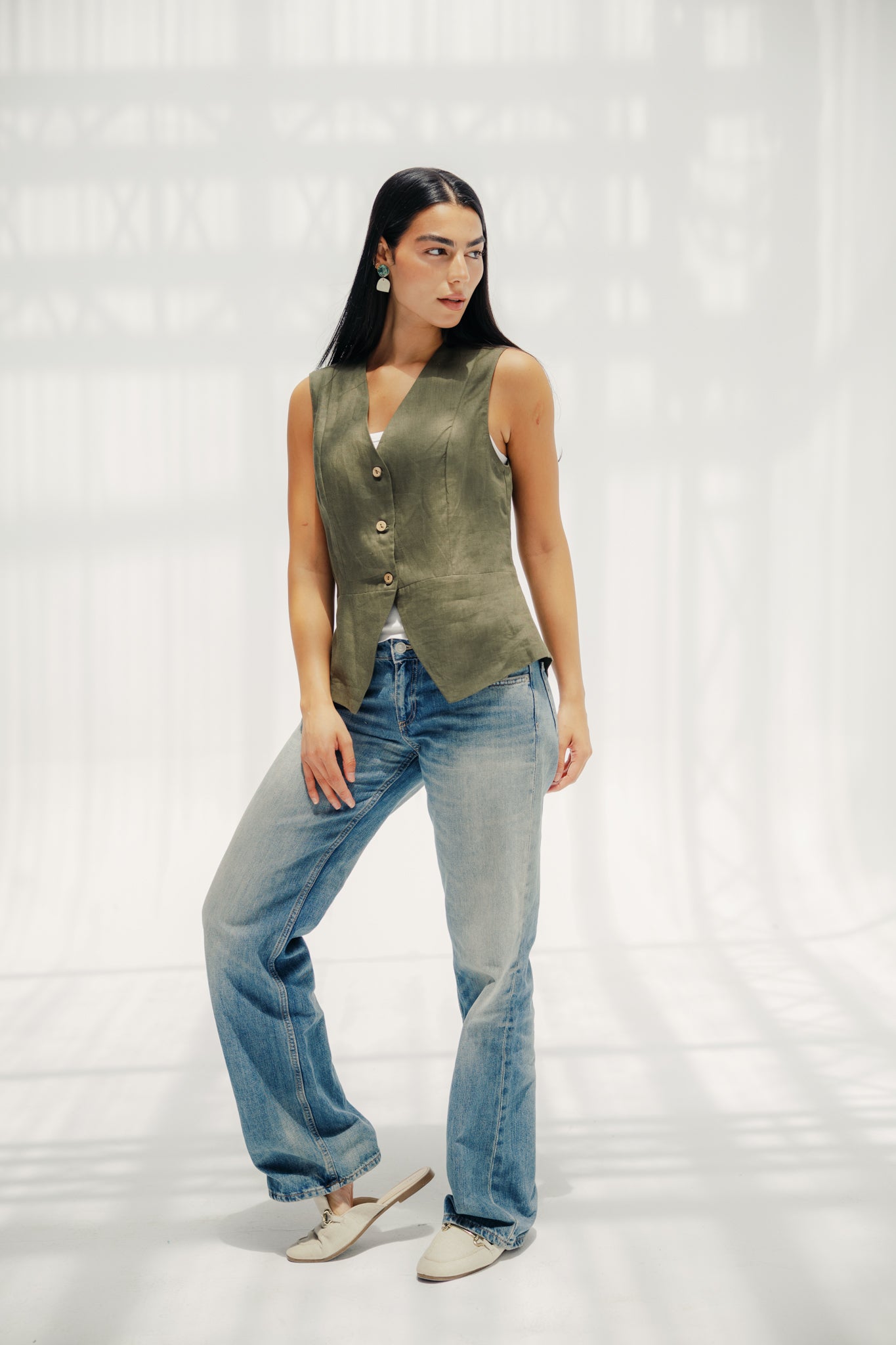 The Nova vest Olive