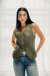 The Nova vest Olive