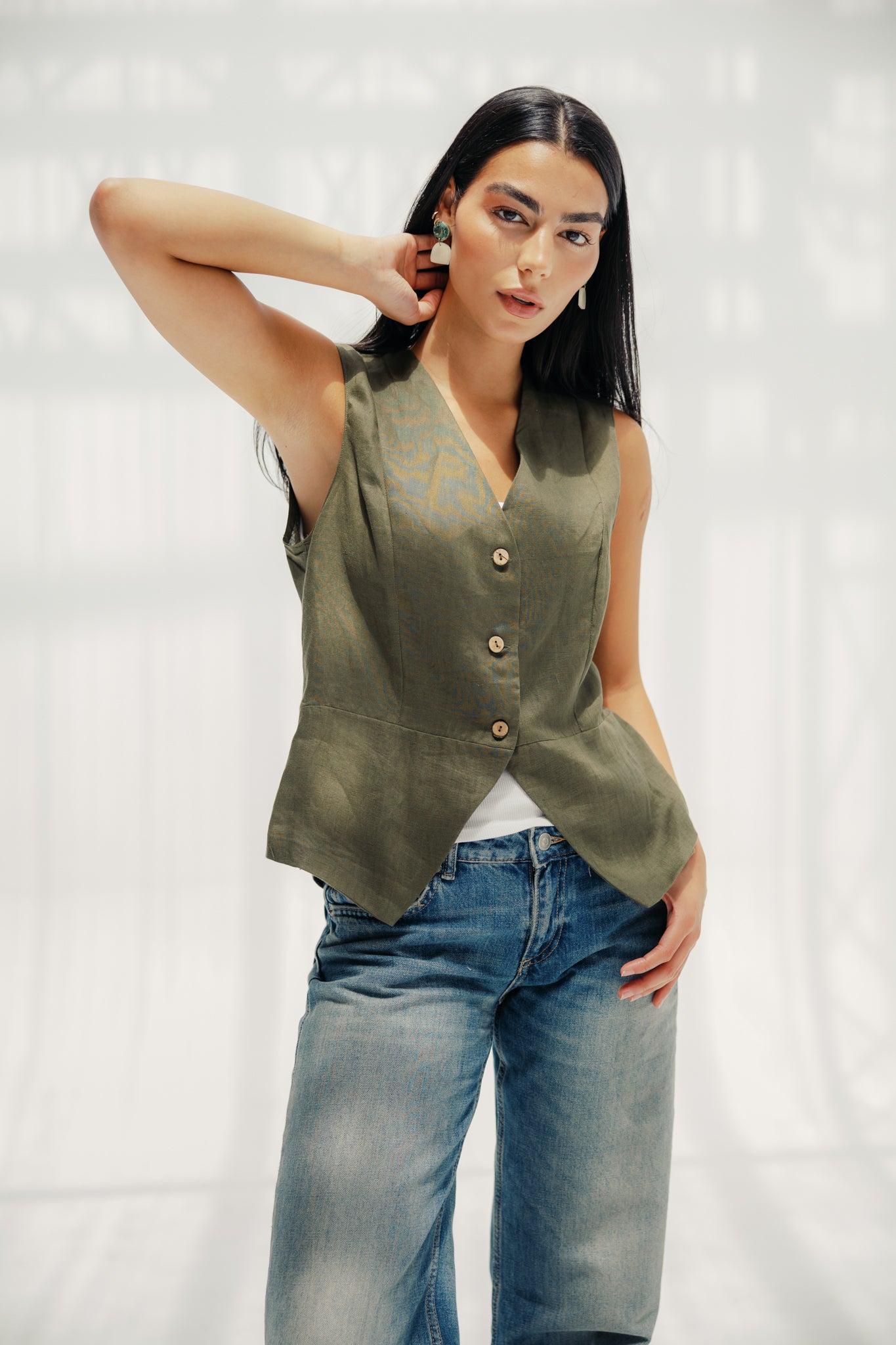The Nova vest Olive