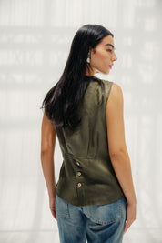 The Nova vest Olive