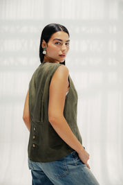 The Nova vest Olive