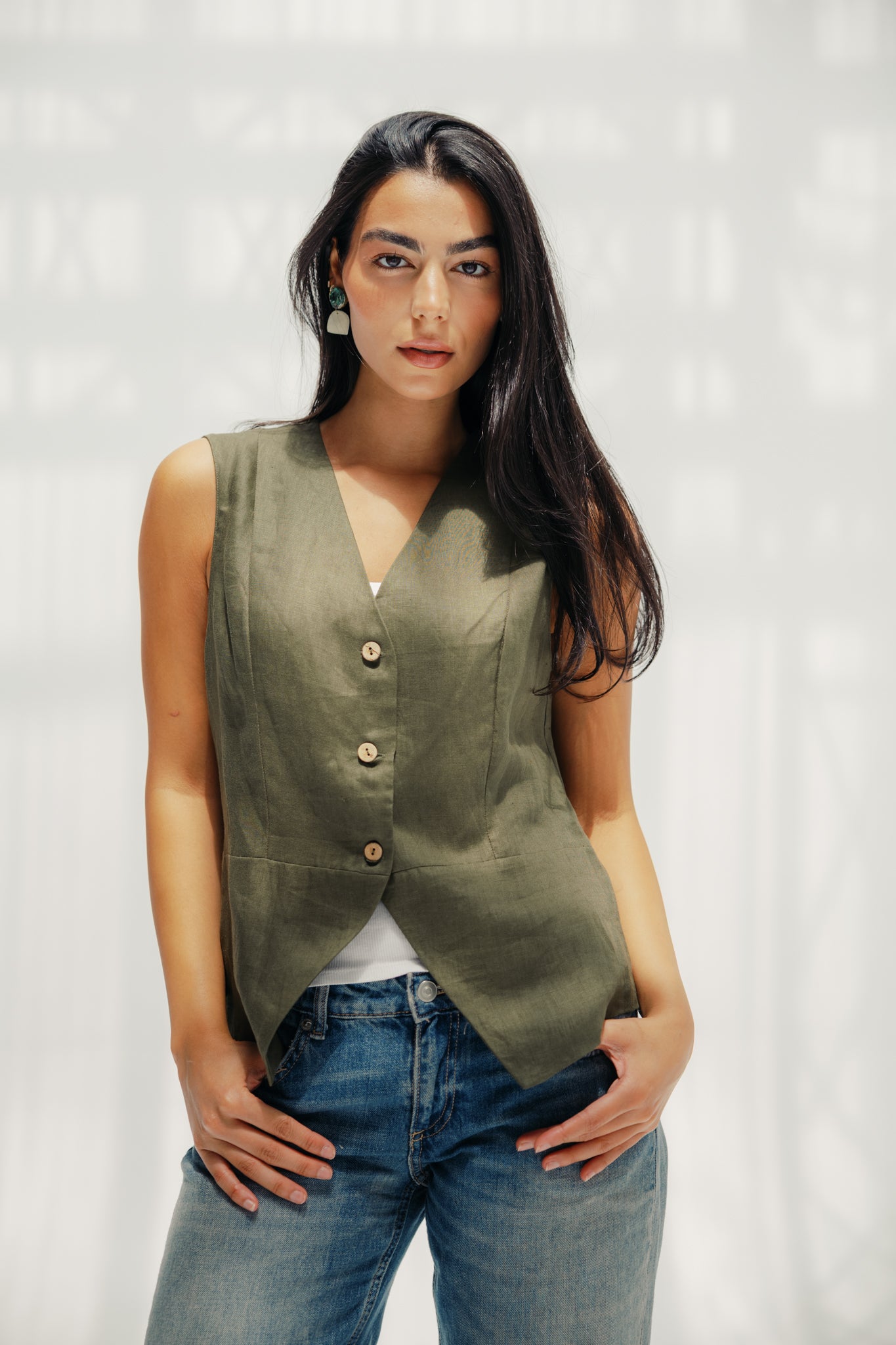 The Nova vest Olive