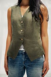 The Nova vest Olive