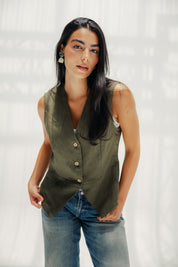 The Nova vest Olive