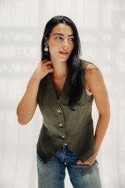 The Nova vest Olive