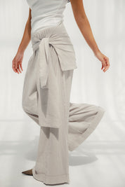 The Sunset Pants White & Cafe