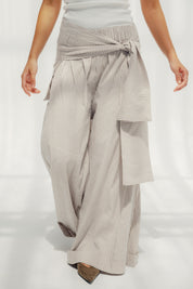 The Sunset Pants White & Cafe