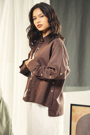 Woods button shirt Brown