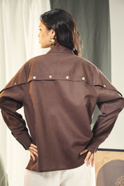 Woods button shirt Brown