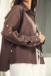 Woods button shirt Brown